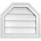 Ekena Millwork Octagonal Top Surface Mount PVC Gable Vent w/ 2"W x 1-1/2"P Brickmould Frame, 18"W x 16"H GVPOT18X1602SN - alternate 1